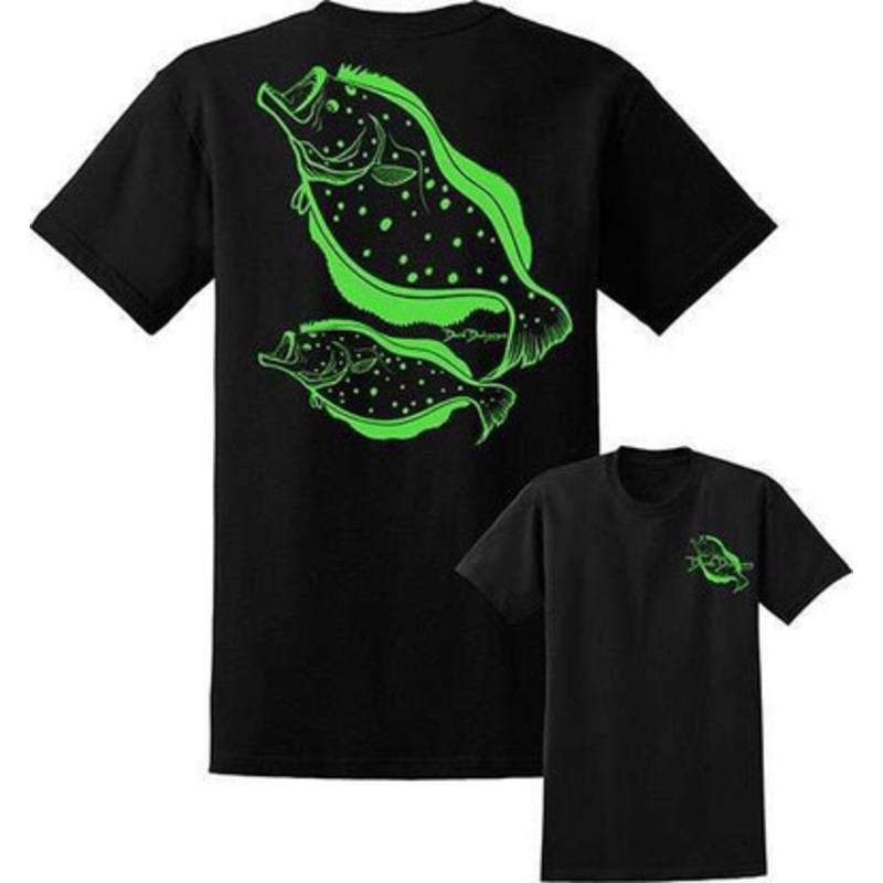 David Dunleavy DDM6078 Flounder Deco Tee Black – Size XX-Large