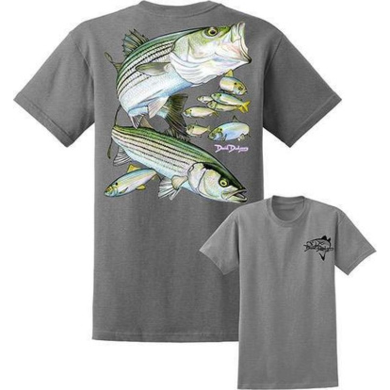 David Dunleavy DDM8023 Striped Bass Tee Athletic Heather – Medium