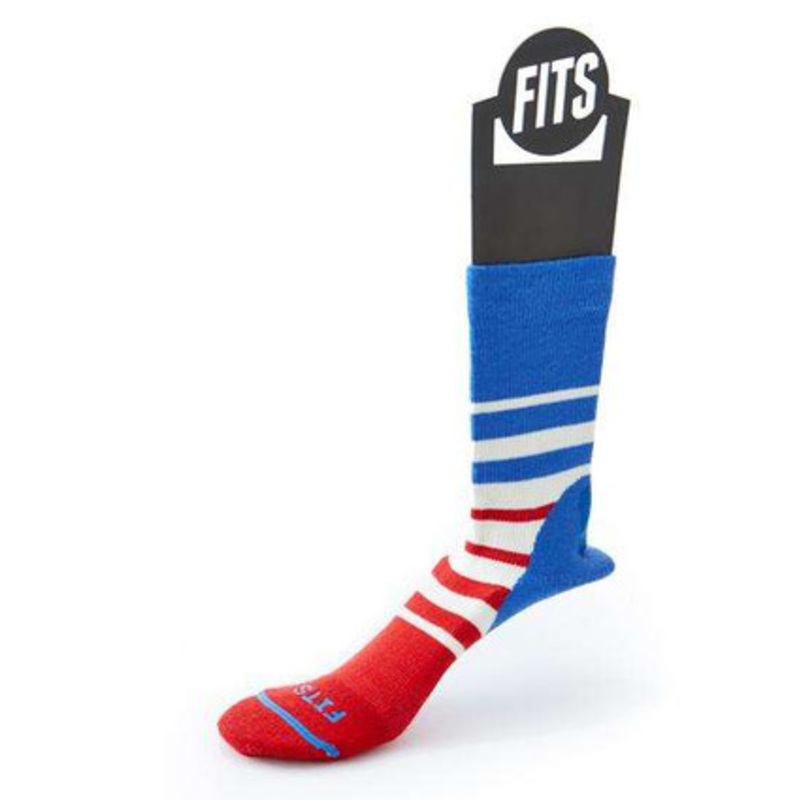 FITS Light Hiker Mini Crew Socks – Natural/Classic Blue M