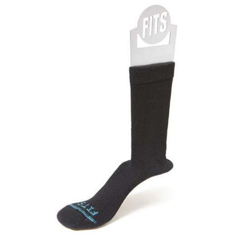 FITS Medium Rugged Crew Socks – Black M