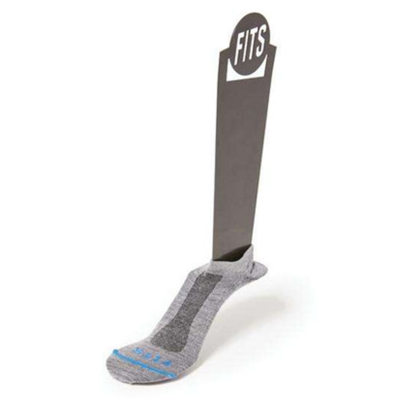FITS Ultra Light Runner No Show Socks – Light Grey S