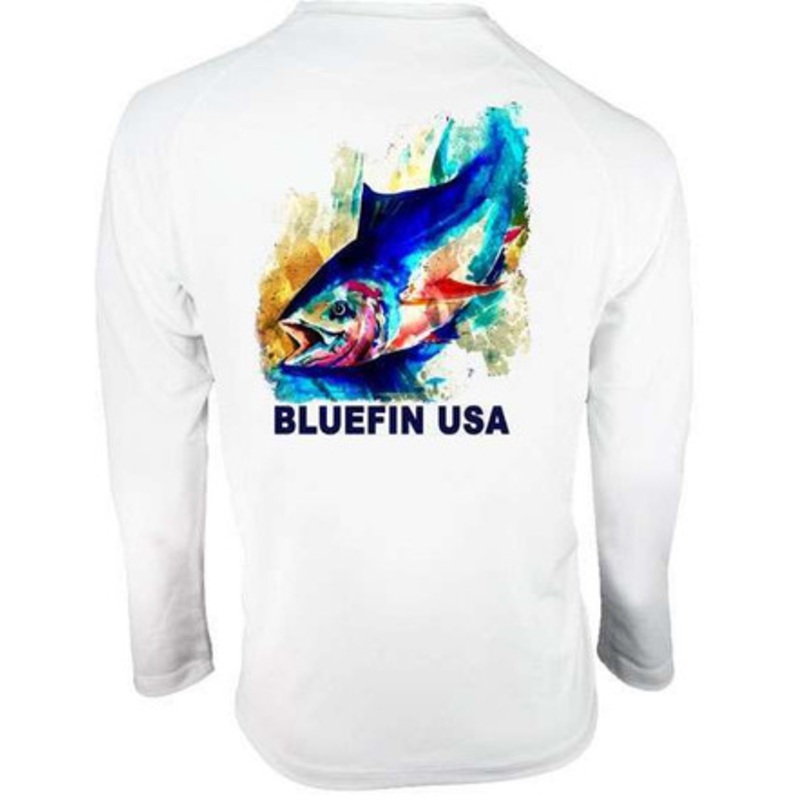 Bluefin USA Bluetex Pop Tuna Long Sleeve Shirt – Size Large