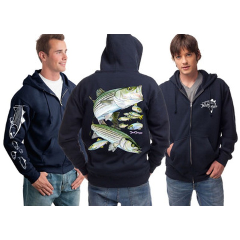 David Dunleavy Striped Bass Zip Hoodie – XL