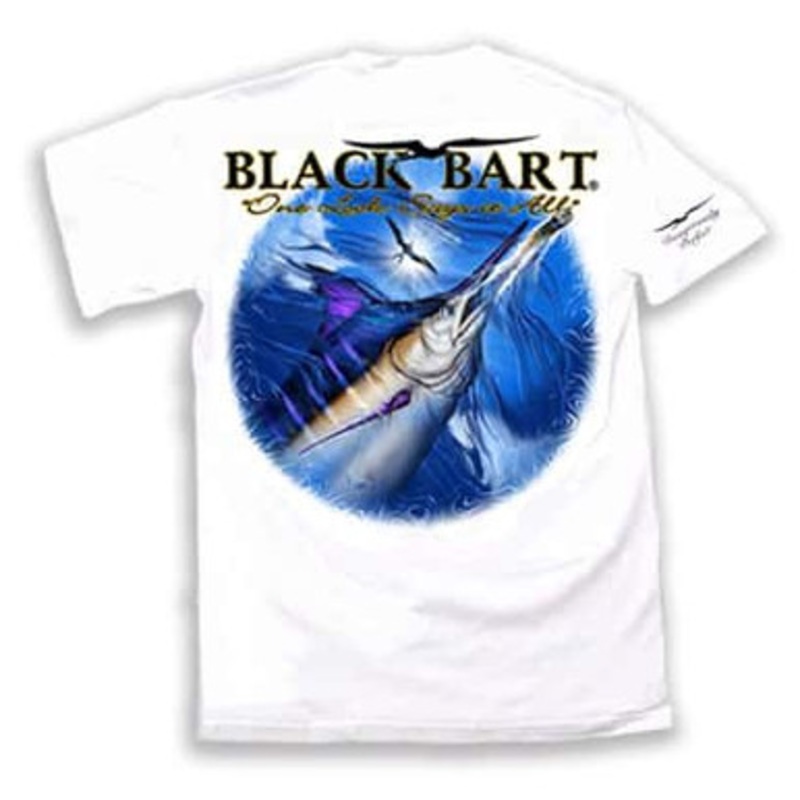 Black Bart ”One Look Says It All” Short Sleeve T-Shirt White – XL