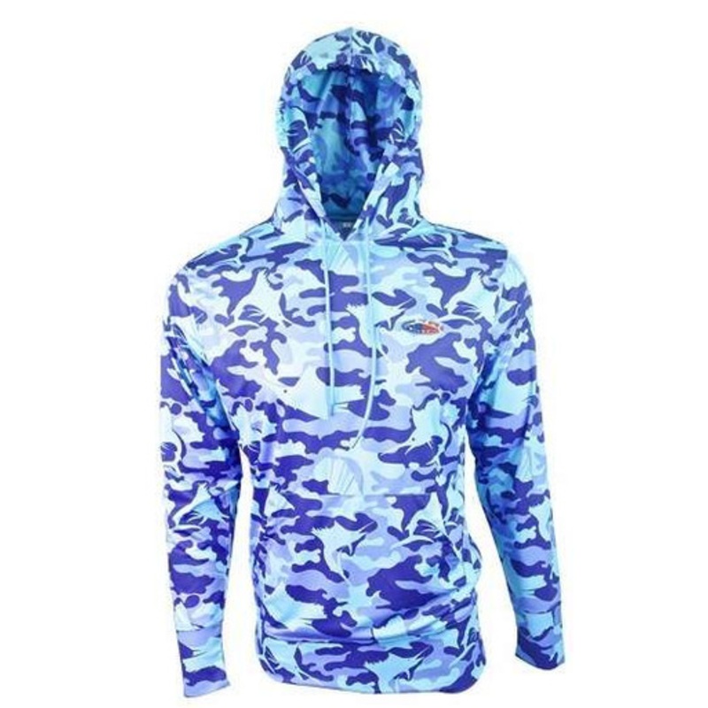 Bluefin USA Blue Camo Hoodie – Large