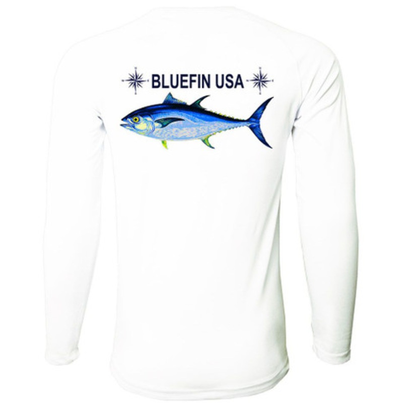 Bluefin USA Long Sleeve Rashguard – White – L