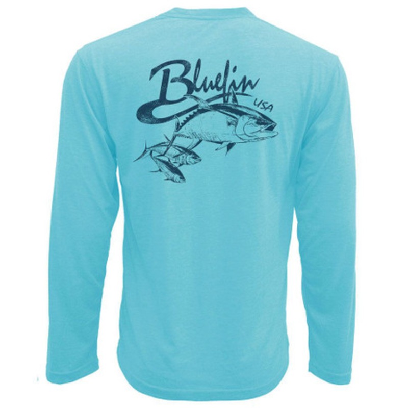 Bluefin USA Vintage Tuna School Technical Long Sleeve Shirt – M