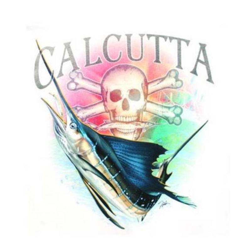 Calcutta CAL3 Faded Logo Sailfish T-Shirt Gold Fade – XX-Large