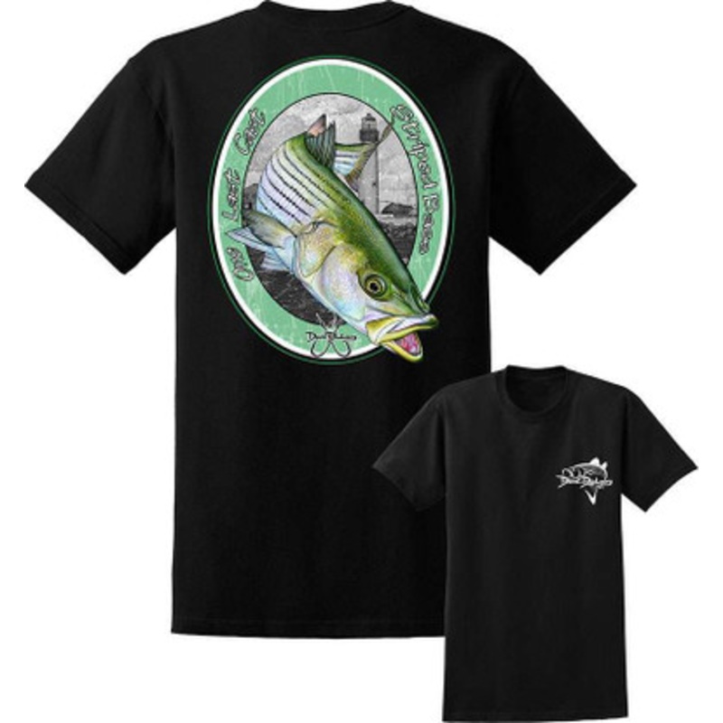 David Dunleavy DDM8043 Last Cast Striper Tee – Black – Size X-Large