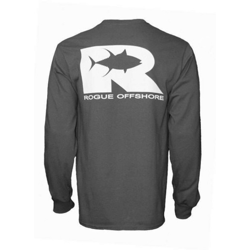 Rogue Offshore Tuna Logo Long Sleeve T-Shirt Charcoal – Size X-Large
