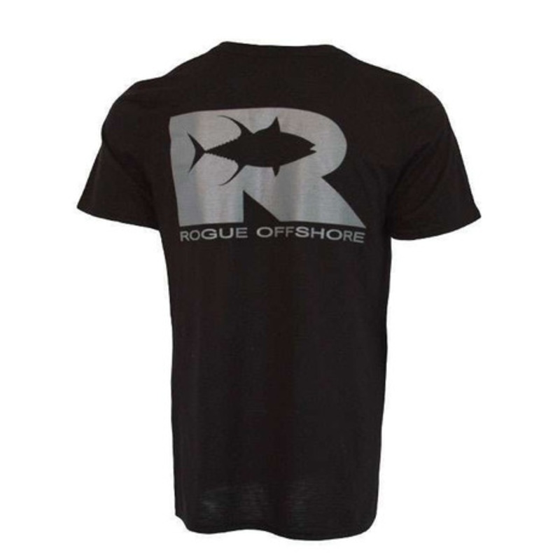Rogue Offshore Tuna Technical Short Sleeve T-Shirts Black/Charcoal – Medium