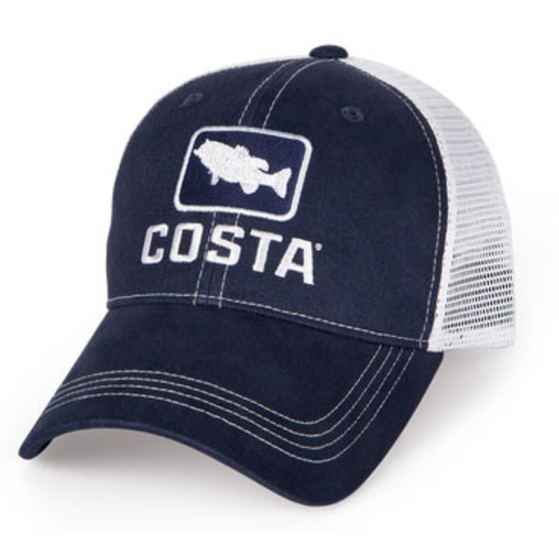 Costa Del Mar Bass Trucker X-Large Hat – Navy / White