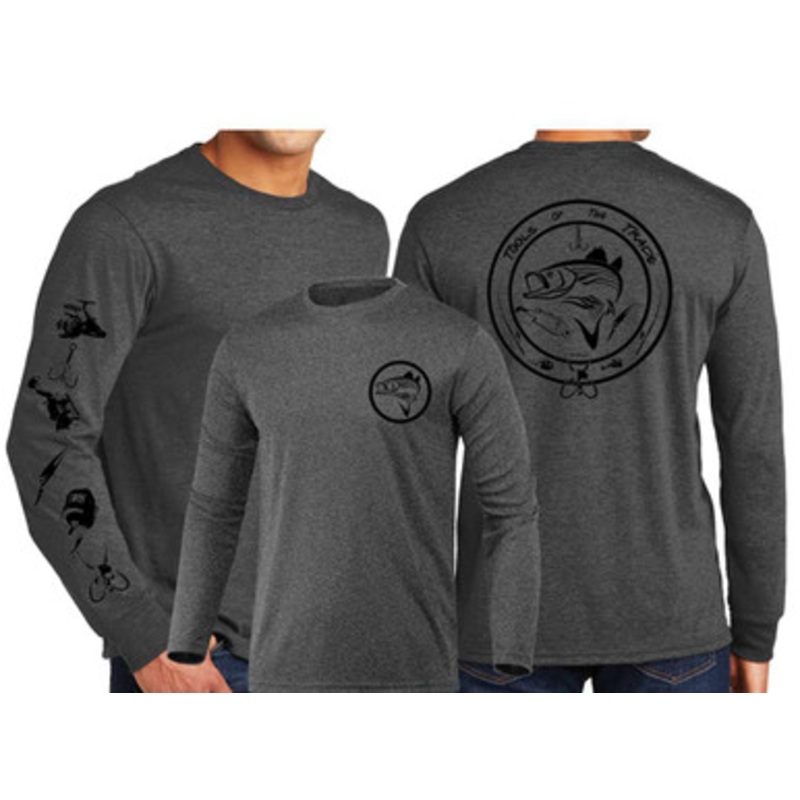 David Dunleavy DXT6102 Tools of the Trade Long Sleeve Performance T-Shirt – Heather Black XL