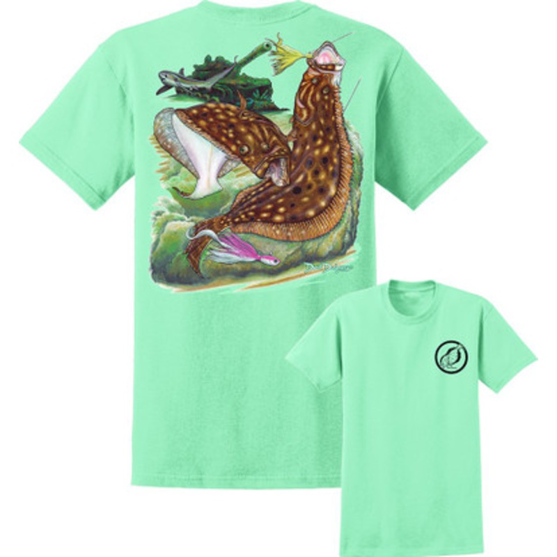 David Dunleavy Flounder Reef T-Shirt – Mint – 2XL