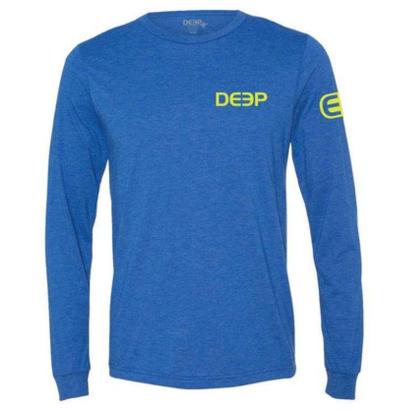 Deep Ocean Triblend Performance Long Sleeve Shirt – Royal 2XL