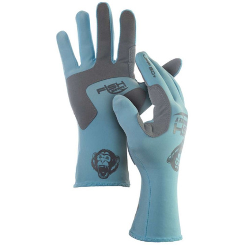 Fish Monkey Full Finger Guide Glove – Lite Blue L