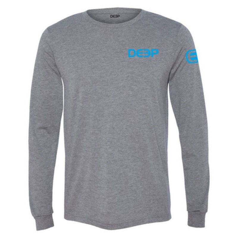 Deep Ocean Triblend Performance Long Sleeve Shirt – Grey XL