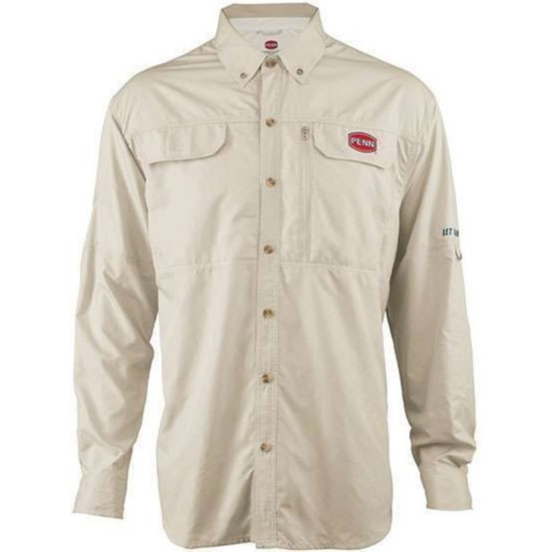 Penn Vented Performance Shirt Tan – Size Medium