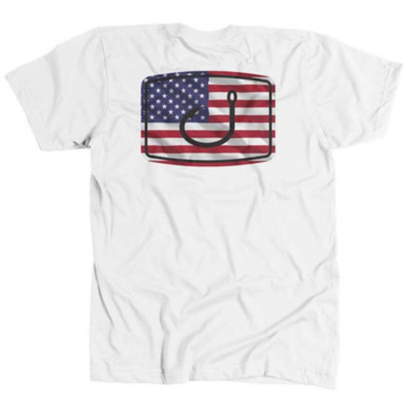 AVID Sportswear Merica Flag T-Shirt – White XL
