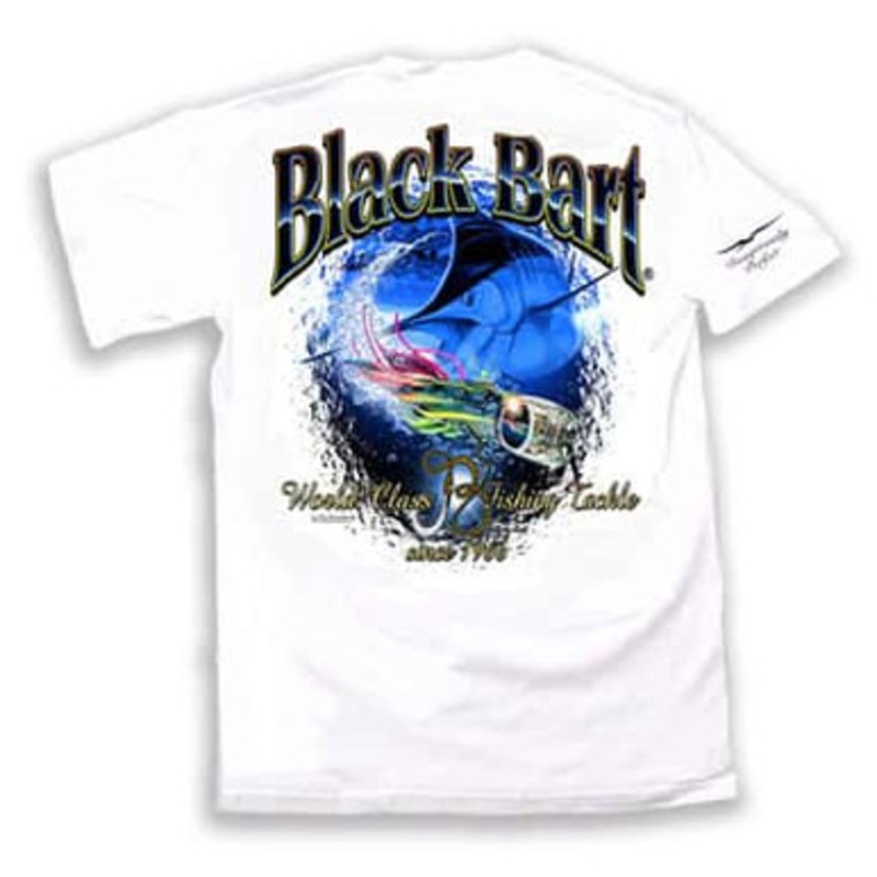 Black Bart Marlin Lure Short Sleeve T-Shirt White – Large