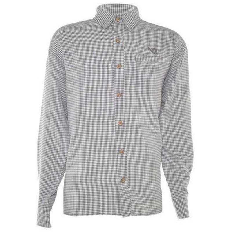 Mojo Sportswear MFS6300L Mr. Big Sport Check LS Shirt – Fog Grey – Medium