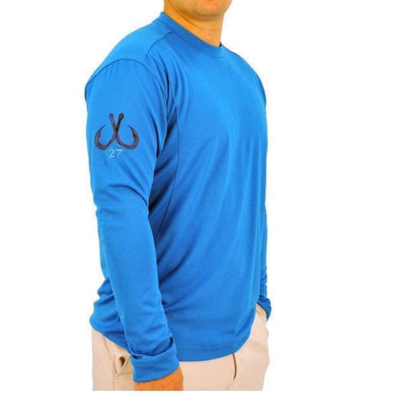 Montauk Tackle Crew Neck MTCDryprotect Shirt Napeaque Blue – 2XL