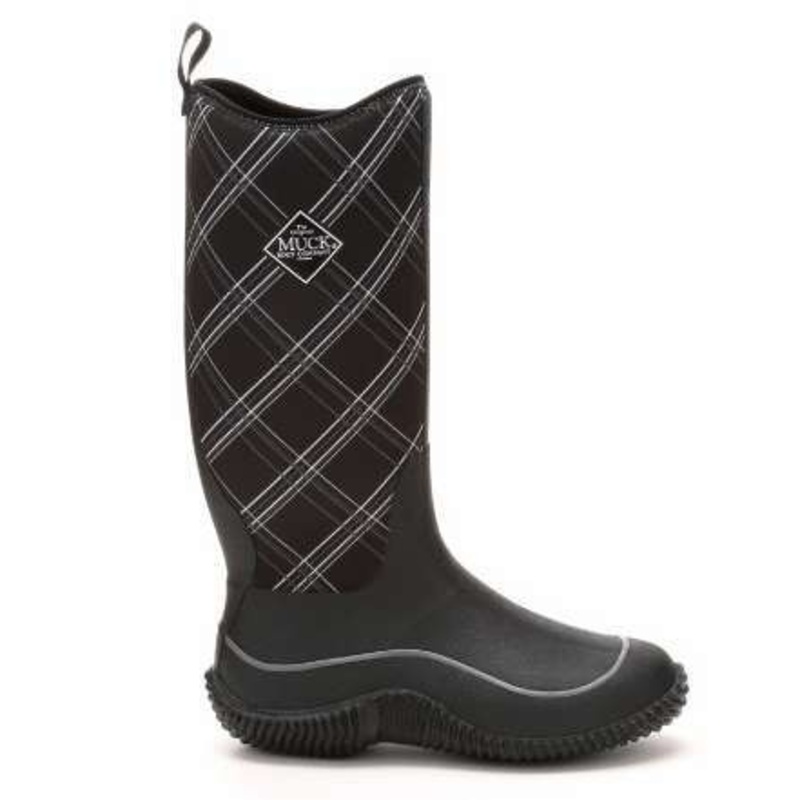 Muck Boots Women’s Hale Boots Black/Gray Plaid – Size W5