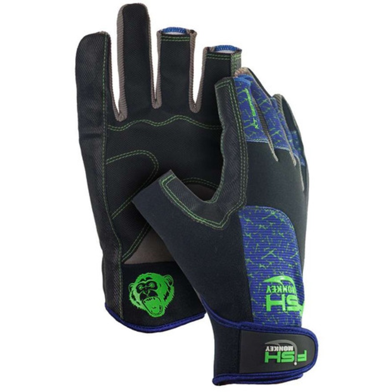 Fish Monkey Quick Release Med Weight Wiring Glove – Blue Rip XL