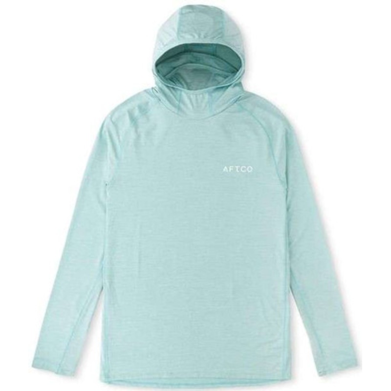 Aftco Adapt Phase Change Performance Hoodie – Pastel Turq Heather – X-Large