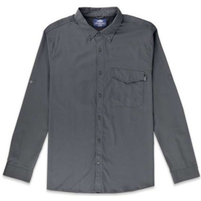 Aftco Palomar Long Sleeve Vented Fishing Shirt – Charcoal – X-Large