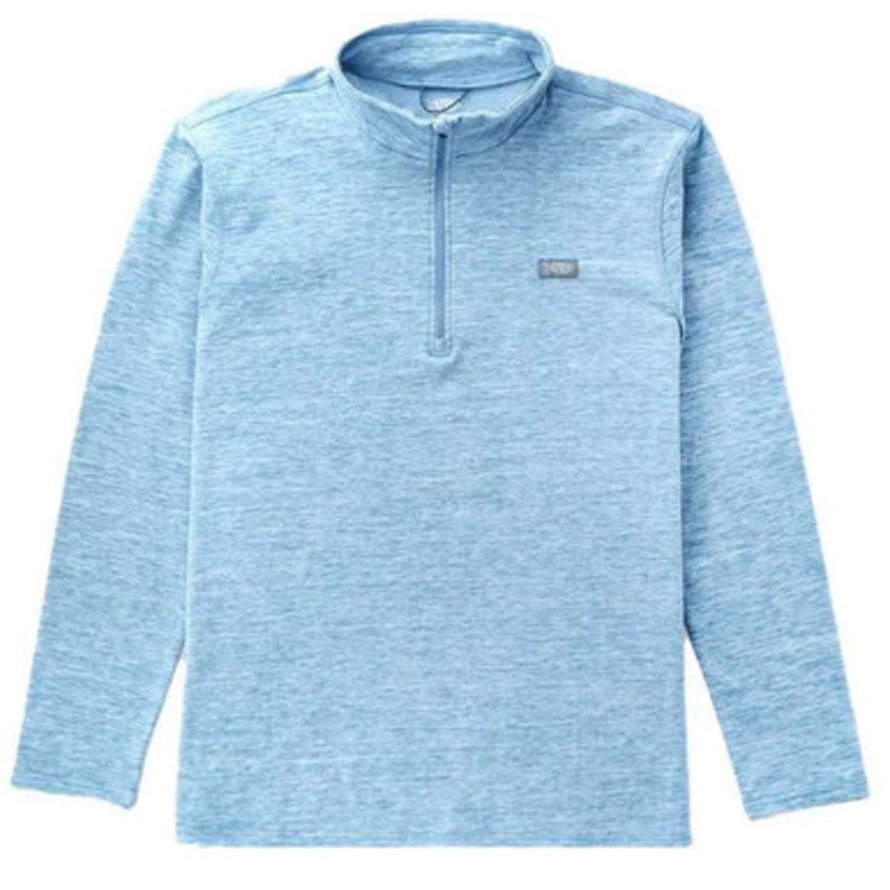 Aftco Coastal Layer 1/4 Zip Pullover – Air Force Blue Heather – Large