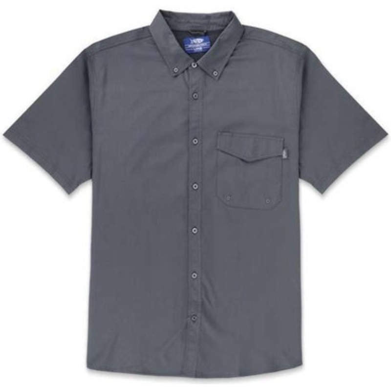 Aftco Palomar Short Sleeve Vented Fishing Shirt – Charcoal – Small