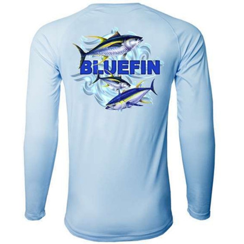 Bluefin USA Second Skin Rashguard – Wavy 3 Tunas – Size X-Large