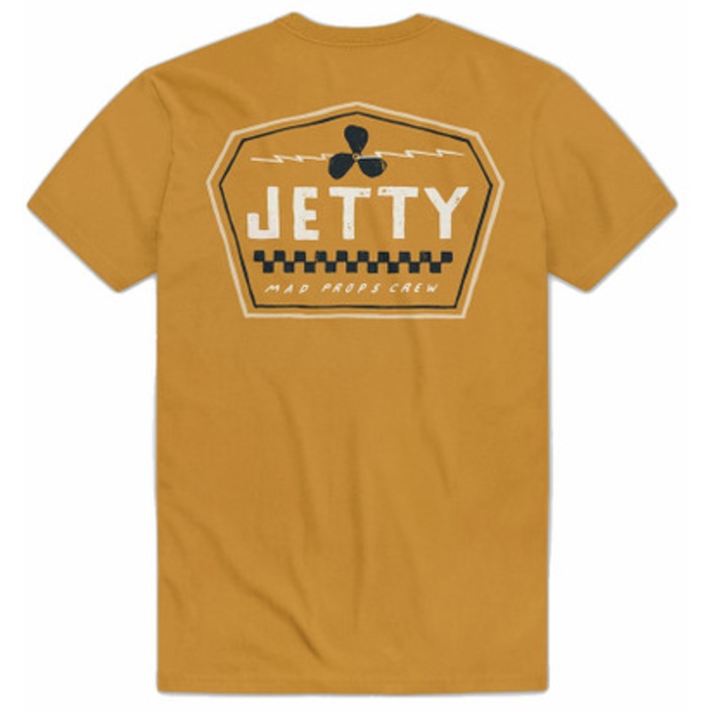Jetty Finish Line Short Sleeve T-Shirt – Mustard – 2X-Large
