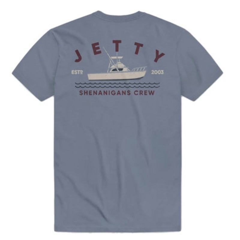 Jetty Shenanigans Short Sleeve T-Shirt – Fog – Large
