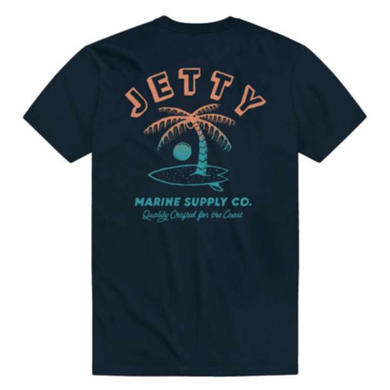 Jetty Stringer Short Sleeve T-Shirt – Navy – 2X-Large