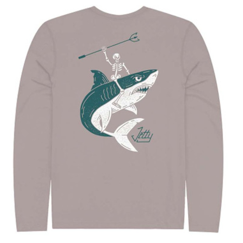 Jetty Undead UV Long Sleeve T-Shirt – Athletic Grey – Medium