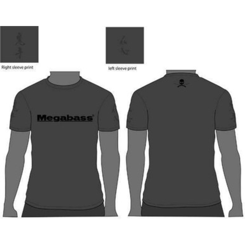 Megabass Logo T-Shirt – Gray – Medium