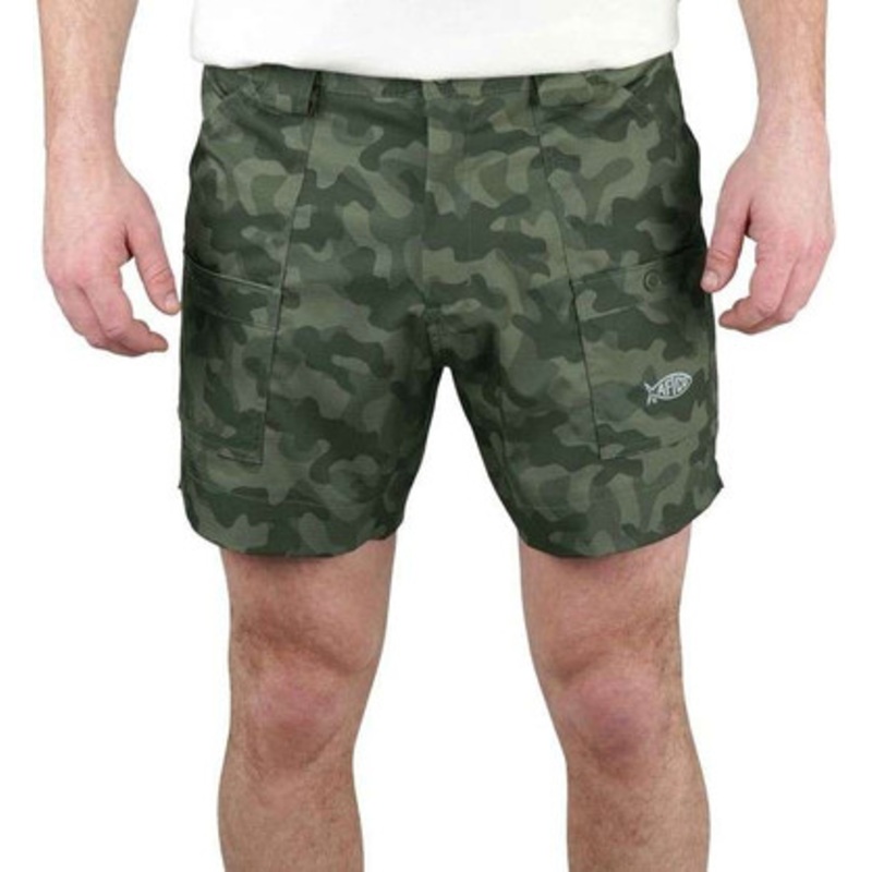 Aftco Camo The Original Fishing Short – Green OG Camo – 28