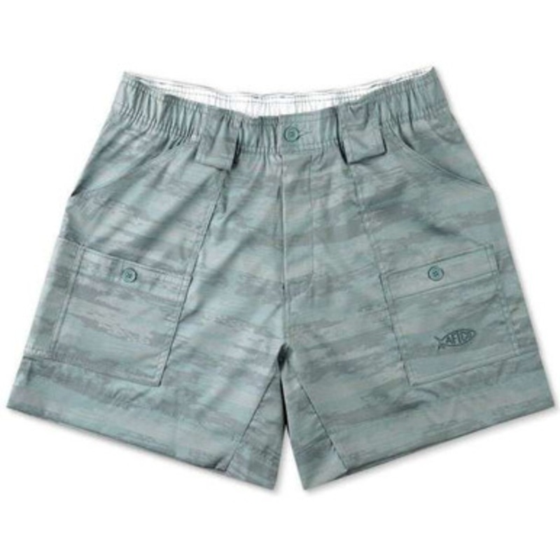 Aftco Camo The Original Fishing Short – Jade Shoreline Camo – 32