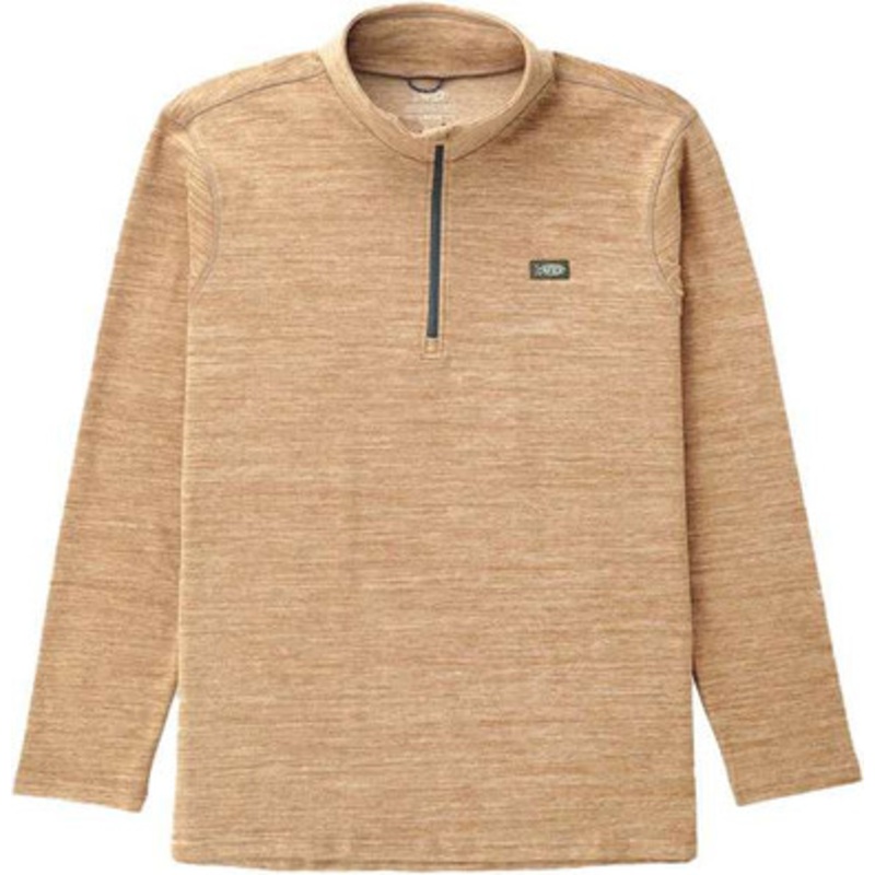 Aftco Coastal Layer 1/4 Zip Pullover – Rubber Heather – Small