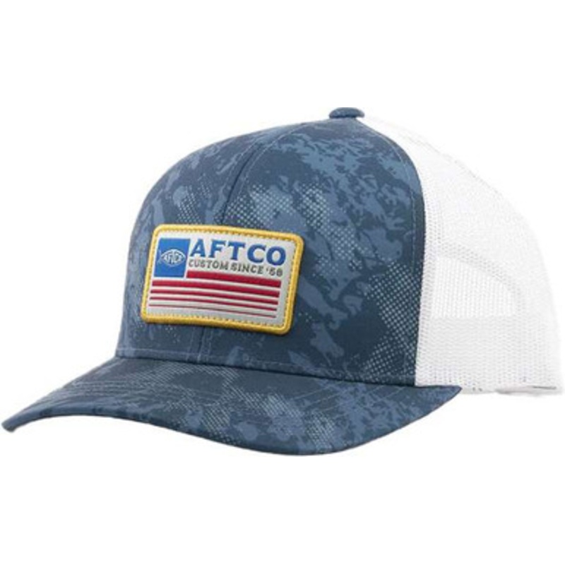 Aftco Crossbar Trucker Hat – Naval Storm Camo