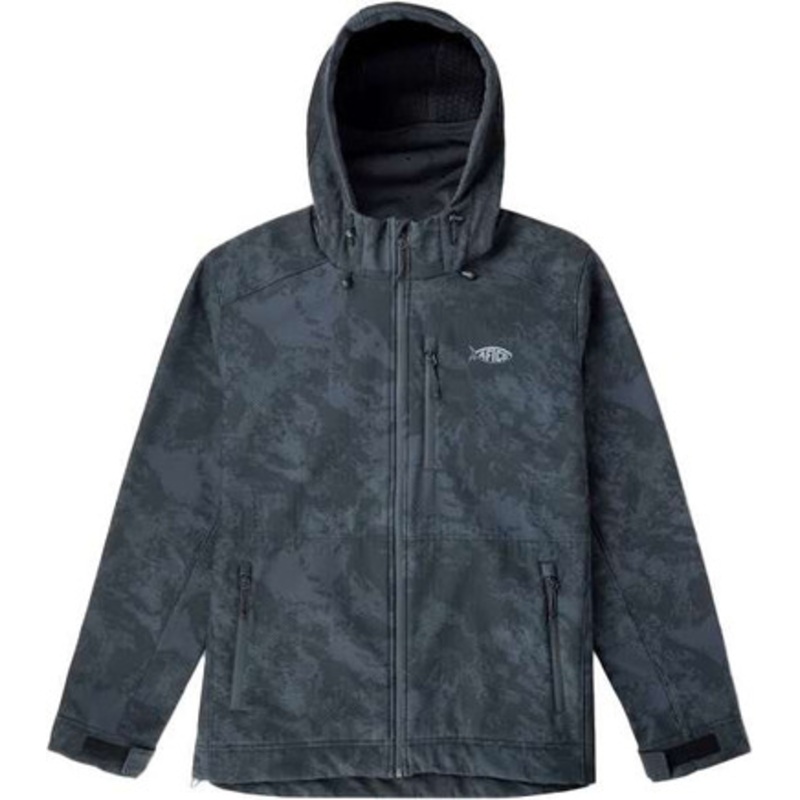 Aftco Reaper Camo Windproof Jacket – Black Storm Camo – 2X-Large