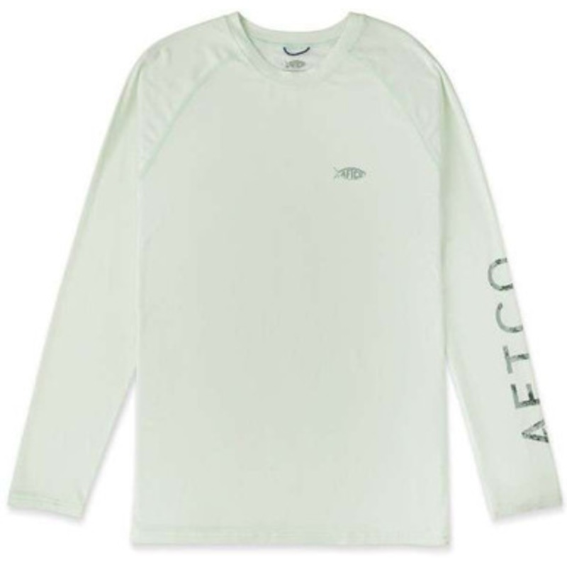 Aftco Samurai 2 Long Sleeve Sun Protection Shirt – Canary Green Heather – XX-Large
