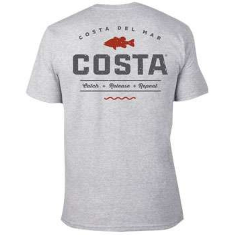 Costa Del Mar Top Water Short Sleeve Shirt – Gray M