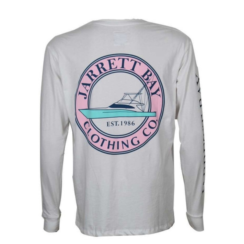 Jarrett Bay Coastal Boat Icon Harkers Island LS T-Shirt – Size X-Large