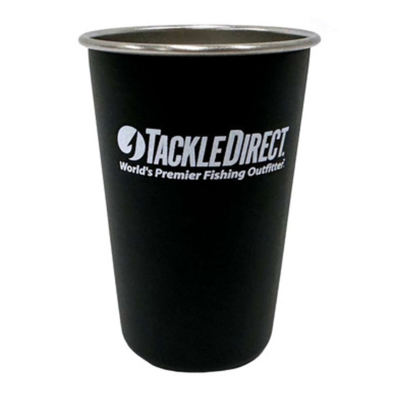 TackleDirect 16oz Stainless Steel Pint Cup – Matte Black