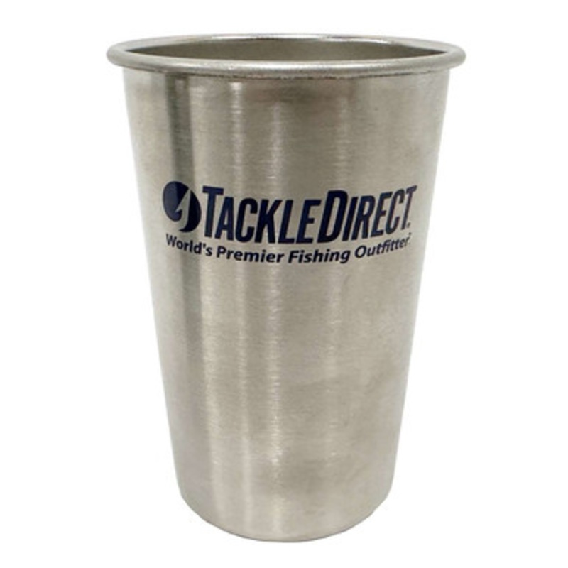 TackleDirect 16oz Stainless Steel Pint Cup – Stainless Steel
