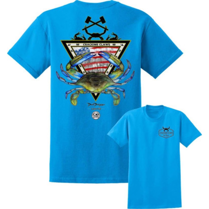 David Dunleavy American Blue Crab T-Shirt – Sapphire  – X-Large