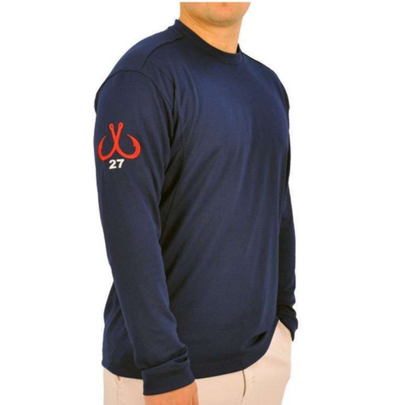 Montauk Tackle Crew Neck MTCDryprotect Shirt Navy – Size XX-Large